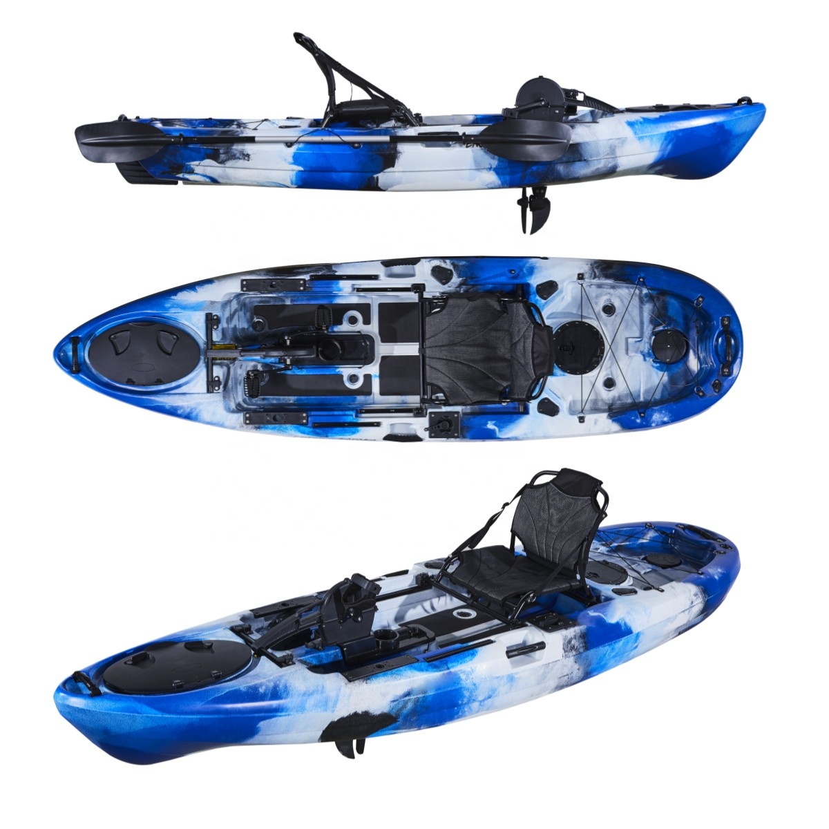 Fishing Kayak Pedal Drive - Canoë de pêche en plastique pour