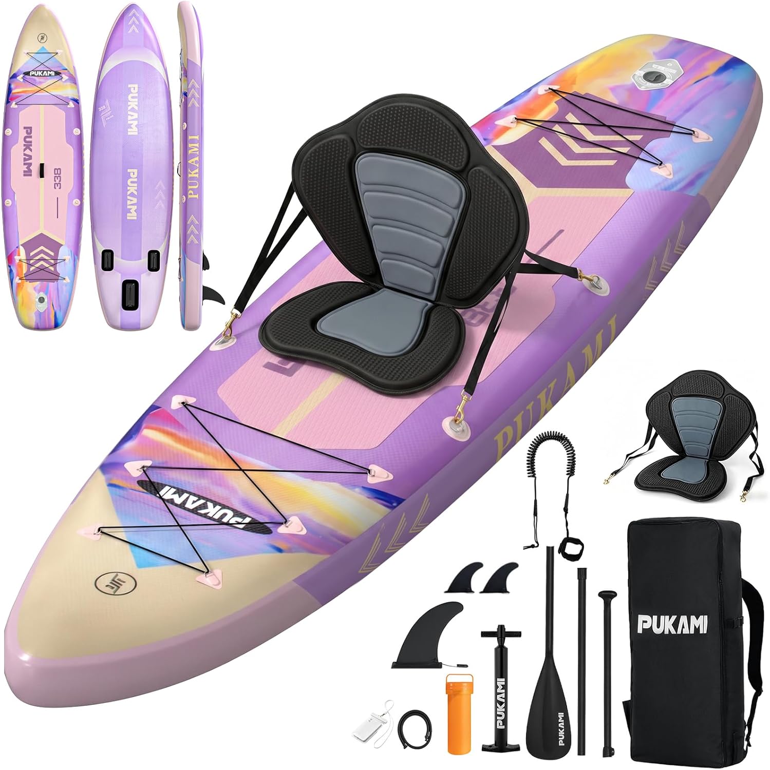 Fishing Kayak Paddle - Planche de paddle gonflable extra large,