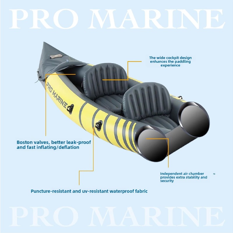 Bateau gonflable polyvalent po - Fishing Kayak Inflatable avis et prix