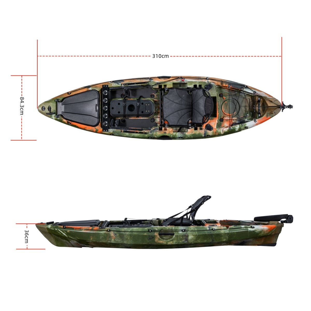 Grande trappe de rangement pou - Fishing Kayak Seat avis et prix