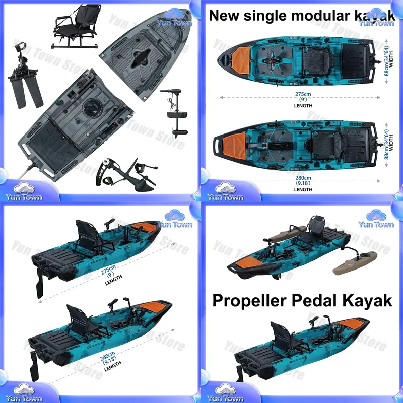 Kayak modulaire 9,5 pieds, kay - Fishing Kayak Sit In avis et prix