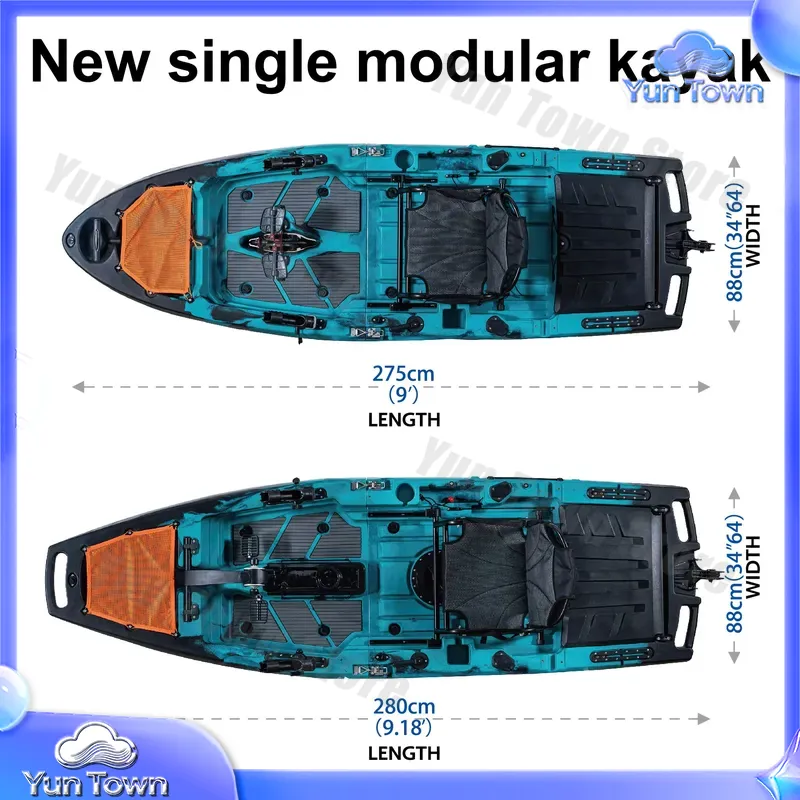 Kayak modulaire 9,5 pieds, kay - Fishing Kayak Sit In avis et prix